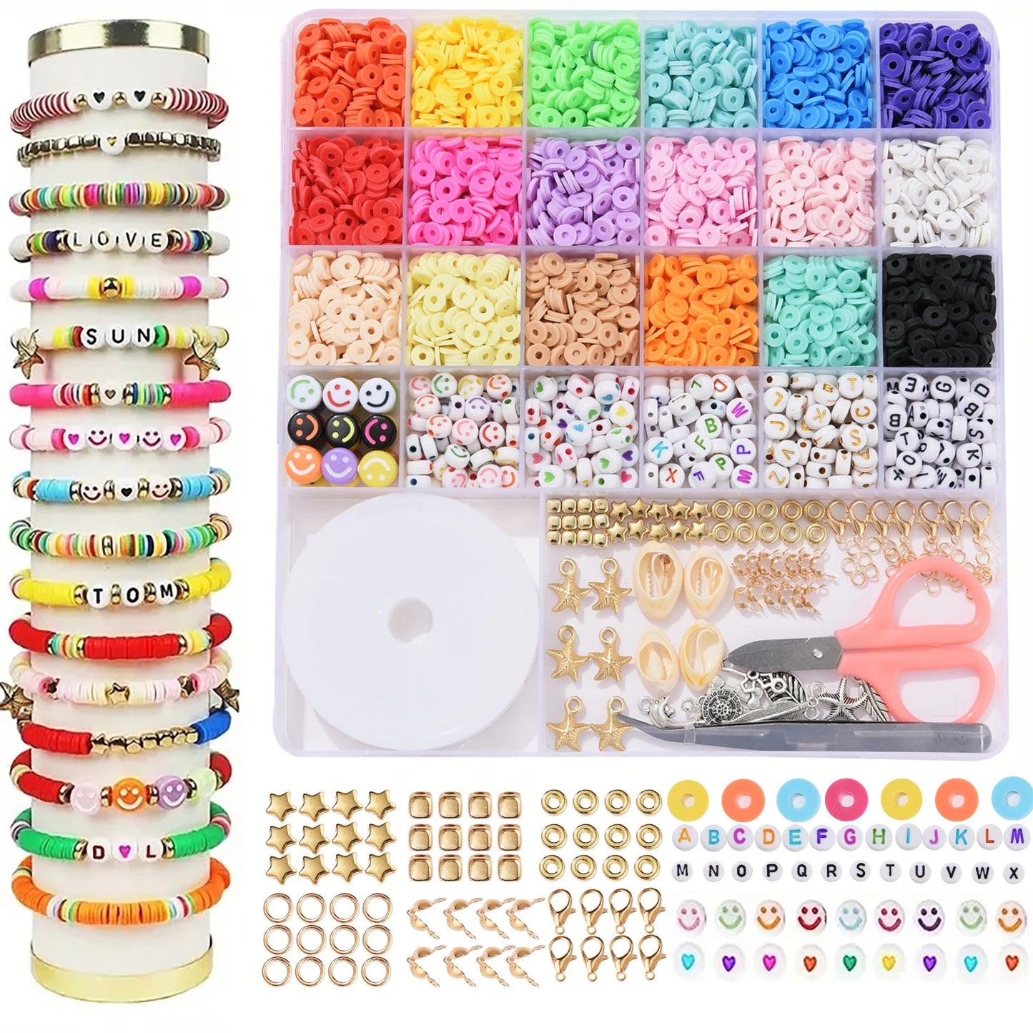 Clay Beads Bracelet Making Kit 2