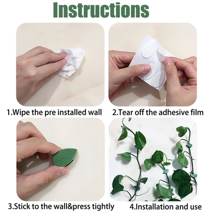 LEAF-SHAPED PLANT  FIXING CLIP 50pcs 2
