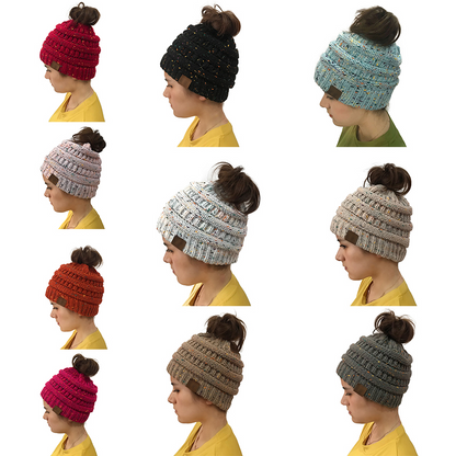 Soft Knit Ponytail Beanie 2
