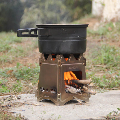 ULTRALIGHT TITANIUM WOOD BURNER CAMPING STOVE 2