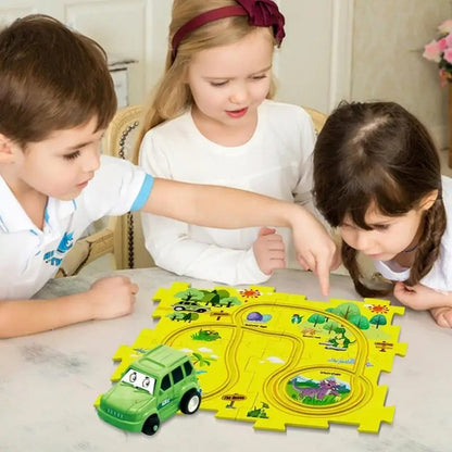 Children's Educational Puzzle Track Car Play Set 2