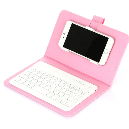 Wireless Bluetooth Keyboard With Leather 2