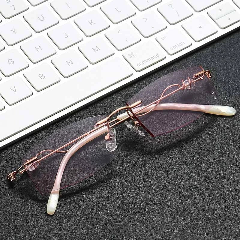 2020 fashionable ladies pink reading glasses 2