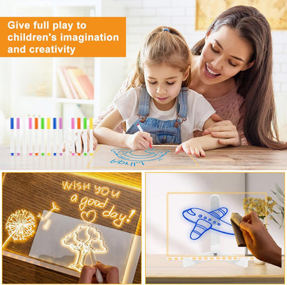 LED Acrylic Dry Erase Note Drawing Board 2