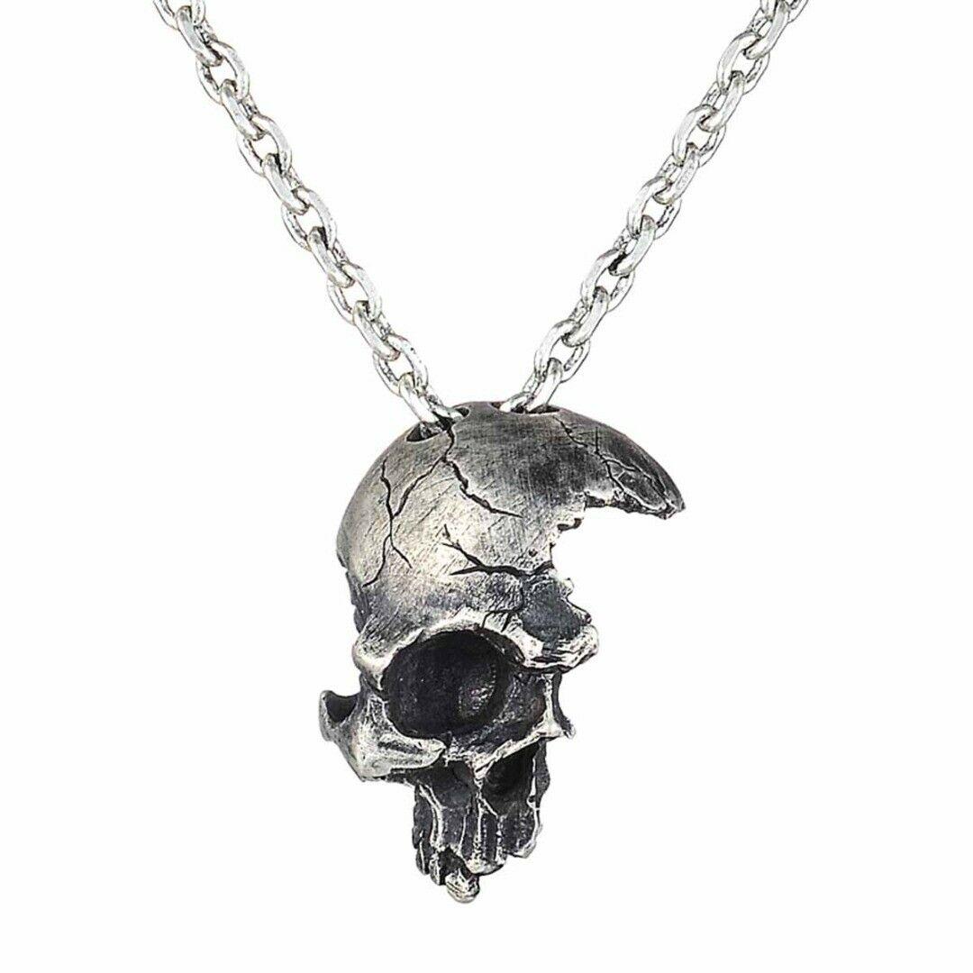 HANDMADE SHATTERED SKULL NECKLACE 2