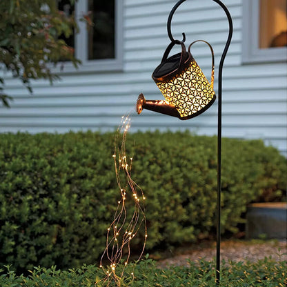 Glowing Watering Can Made with Fairy Lights 2