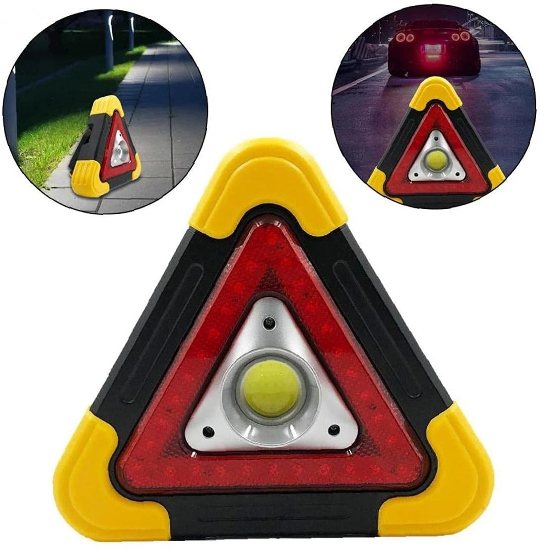 Portable Car Triangle LED Warning Light 2
