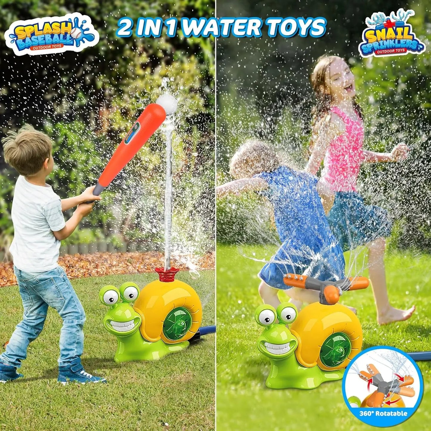 Water Sprinkler Baseball Toy 2