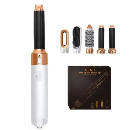 All in 1 Hair Styling Set – Hair Dryer, Straightener, Curling Iron & Hot Air Brush Combo 5 Pcs Set 2