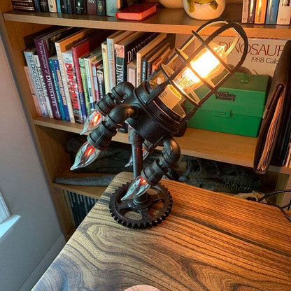 Steampunk Rocket Lamp 2