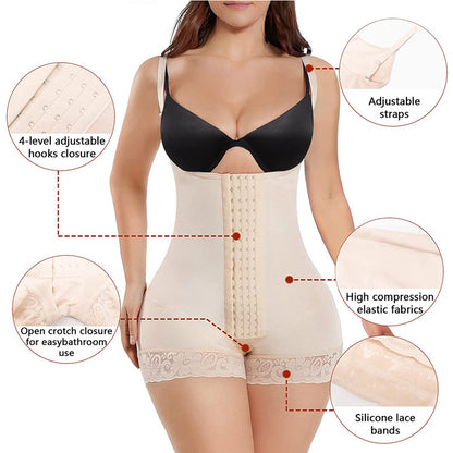 Adjustable Lace Bodysuit Tummy Control Bodyshaper 2