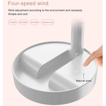 Telescopic Folding USB Charging Fan 2