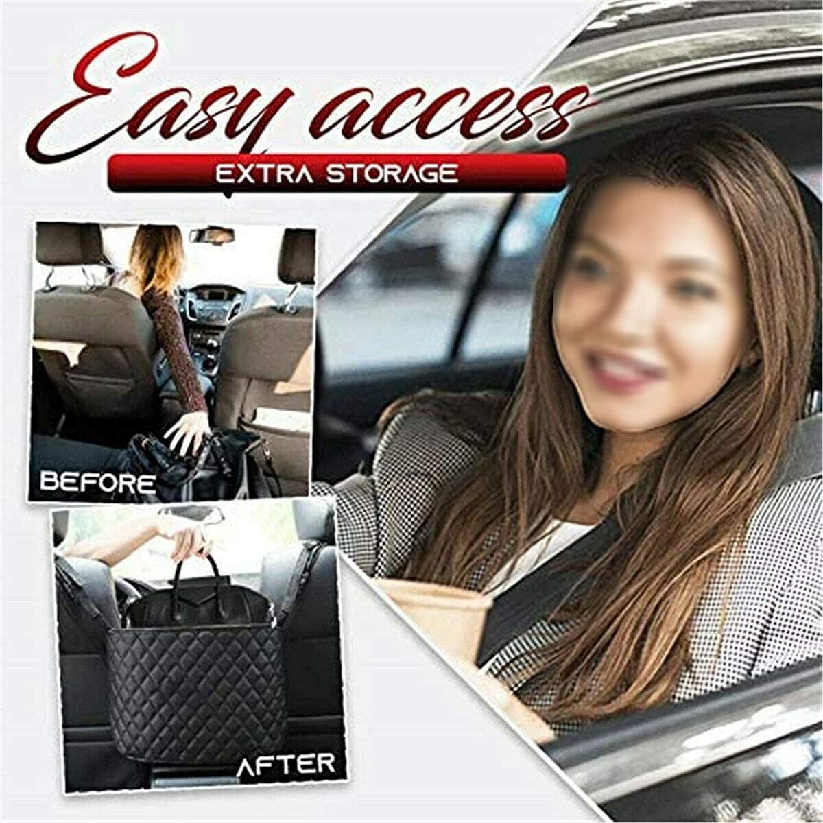 Premium car seat storage bag & net 2