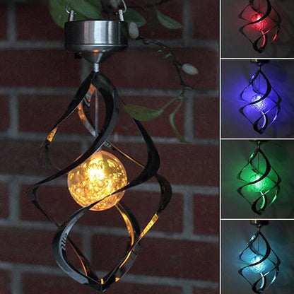 LED Color Changing Solar Wind Chime Light 2