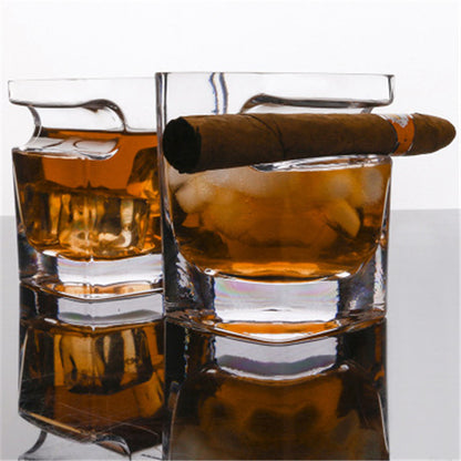 Cigar Holder Wine Glass 2