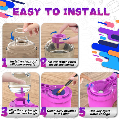 Universal Crafts Paint Brush Cleaner Rinse Cup 2