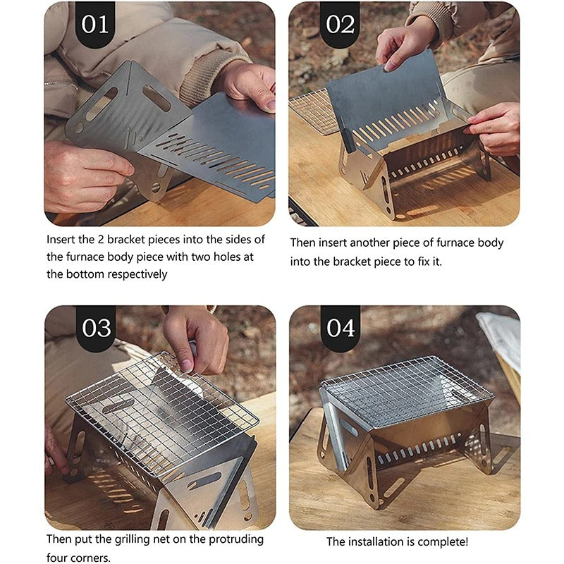 Portable Folding Barbecue Grill 2