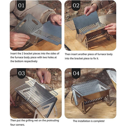 Portable Folding Barbecue Grill 2