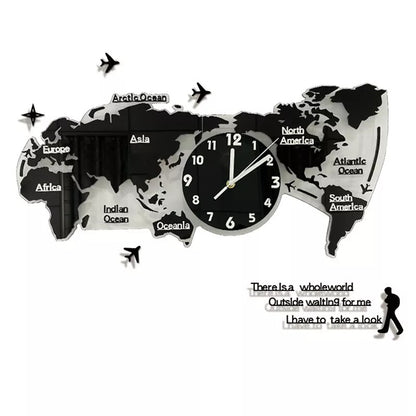 ART MAP MINIMALIST WALL CLOCK 2
