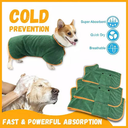 Super Absorbent Pet Bathrobe-M 2