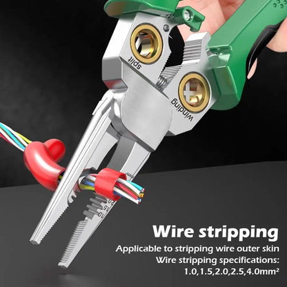 8-in-1 Electrical Wire Stripper Multi-Tool Pliers 2