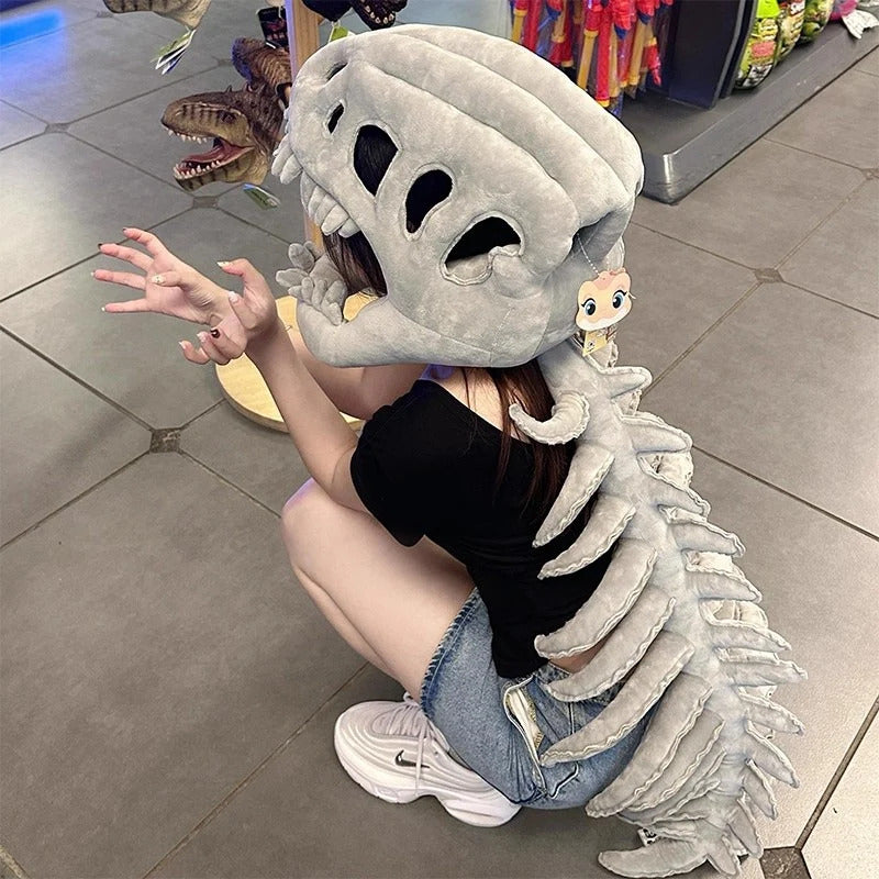 Realistic Dino Skeleton Dress-Up Set – Fun Plush Costume 2