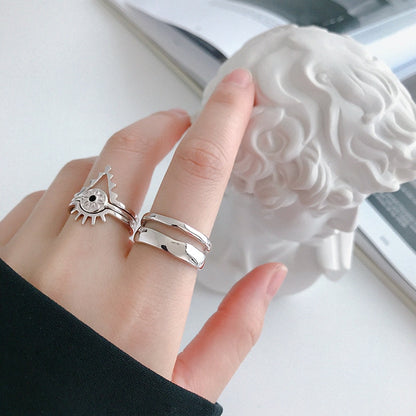 Double Row Geometric Adjustable Ring 2