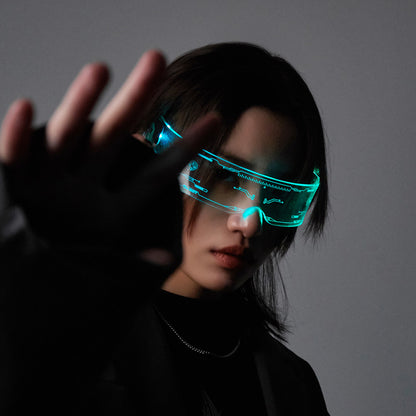 Cyberpunk Luminous LED Glowing Party Glasses 2