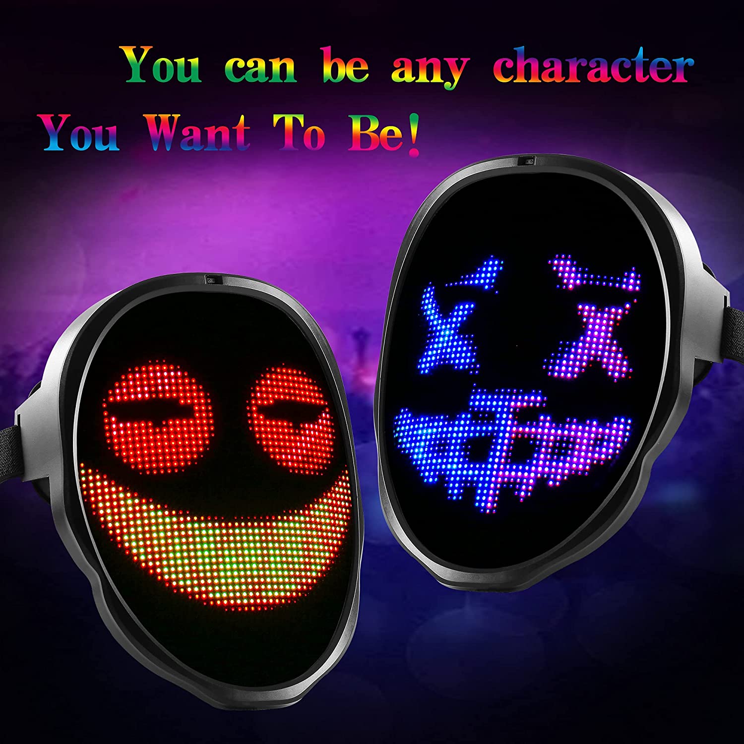 DIY Patterns LED Glowing Mask 2