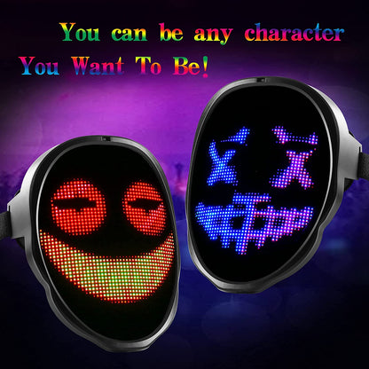 DIY Patterns LED Glowing Mask 2