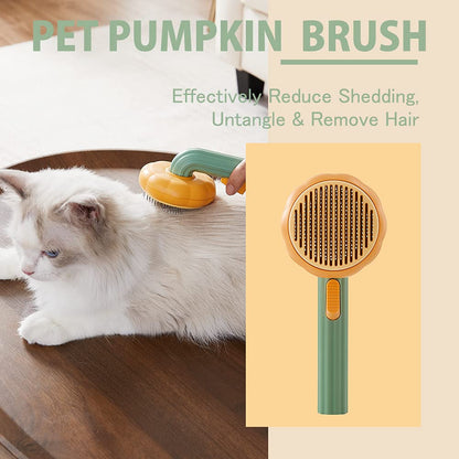 Pumpkin Design Cat Groomer Brush 2