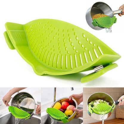 SILICONE CLIP ON POT STRAINER 2