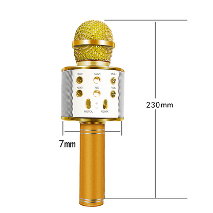 WIRELESS PORTABLE HANDHELD BLUETOOTH KARAOKE MICROPHONE 1