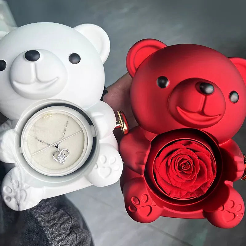 Bear Box with Heart I Love 2
