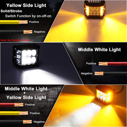 Dual Side Shooter Dual Color Strobe Cree Pods 2