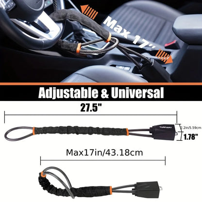 Heavy-Duty Steering Wheel & Gear Shift Anti-Theft Lock 2