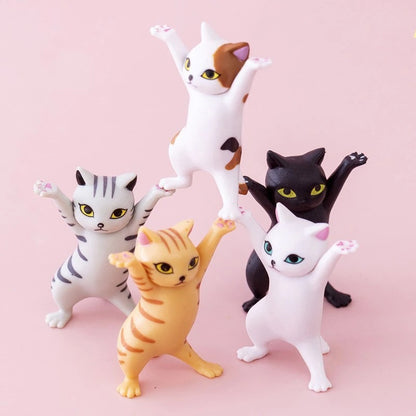 (5PCs) Magnetic Cute Dance Cat Multifunction Holders 2