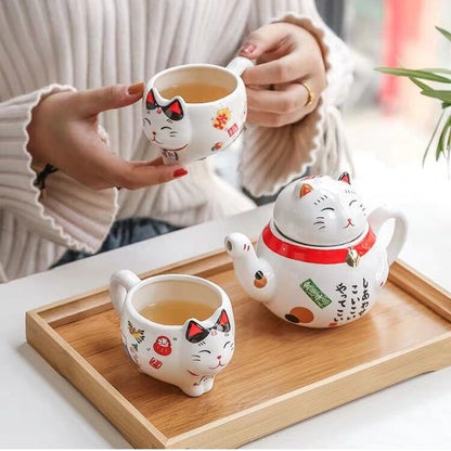 Lucky Cat Tea Set 2