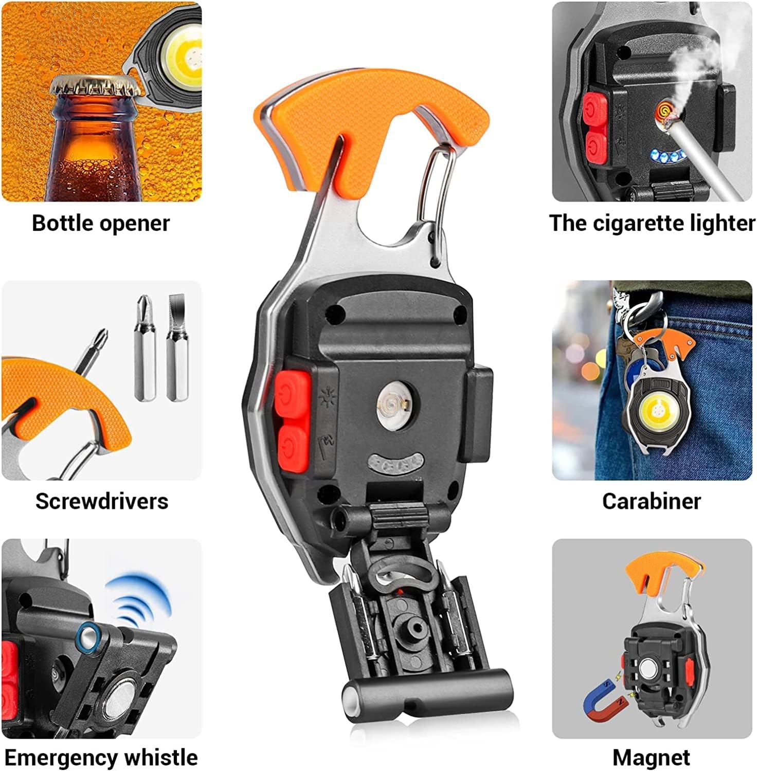 Multifunction Keychain Flashlight 2