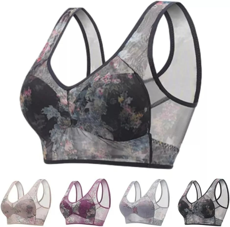 Ice Silk Lace Cooling Comfort Bra 2