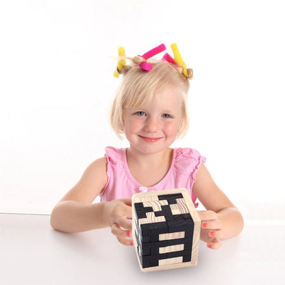 3D Wooden Cube Puzzle 2