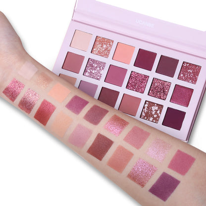 Glitter Matte Nude Eye Shadow 18 Color-Aromas Palette 2