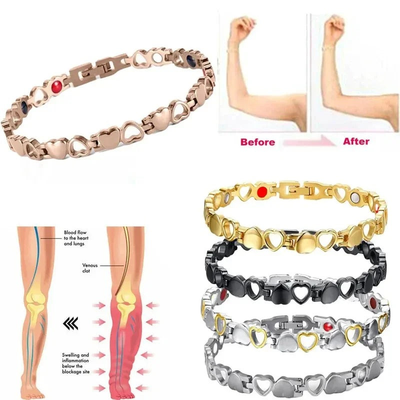 Cordate Ion Lymphatic Therapeutic Titanium Bracelet 2