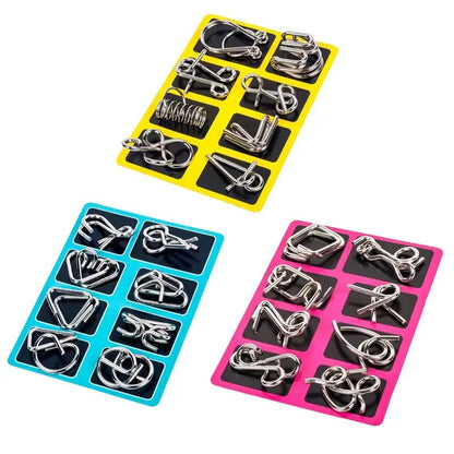 Metal Brain teaser Puzzles Ring Educational Toys 2