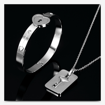 Love Lock Your Heart Bracelet Set 2