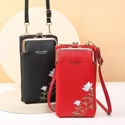 Women Sling Cross-Body Wallet with Mobile Cell Phone Holder 2