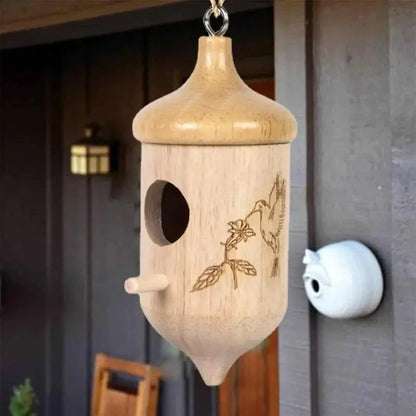 Wooden Hummingbird House 2