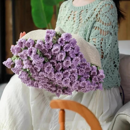 Crochet Rose Bouquet Blanket 80CM 2