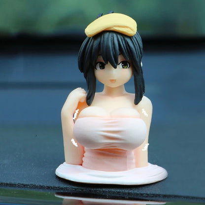 Funny Anime Chest Shaking Car Ornament 2