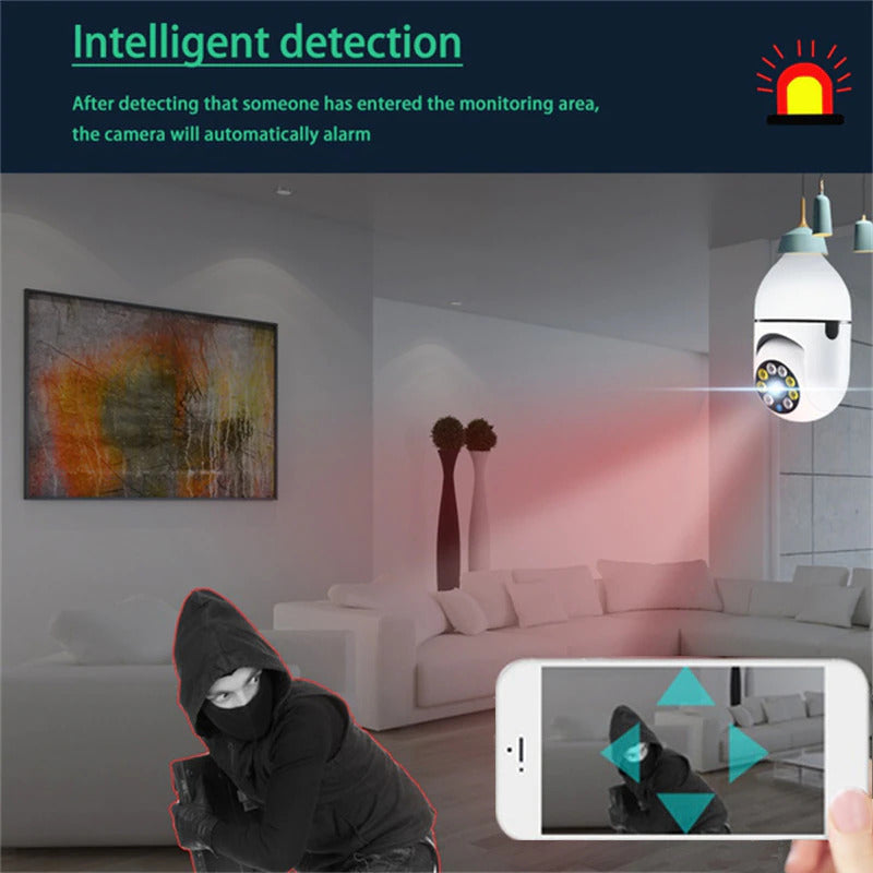 E27 Bulb Wireless 360 Security Camera 2